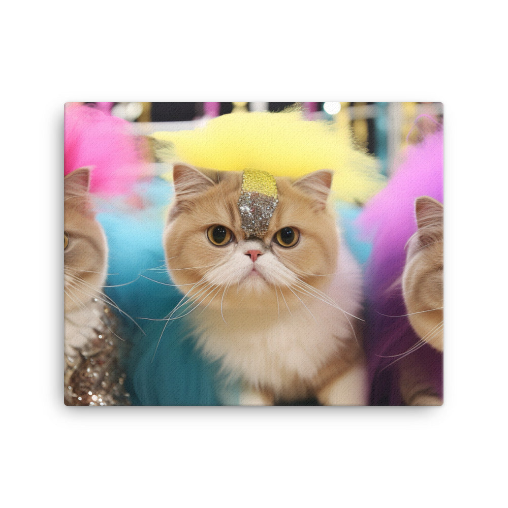 Exotic Shorthair Canvas - PosterfyAI.com