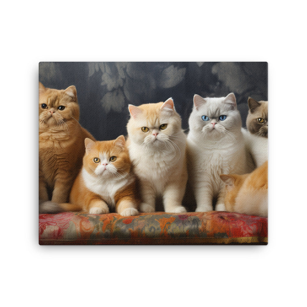 Exotic Shorthair Canvas - PosterfyAI.com