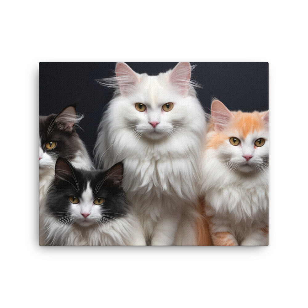 Turkish Van Canvas - PosterfyAI.com