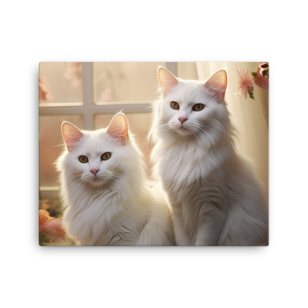 Turkish Van Canvas - PosterfyAI.com