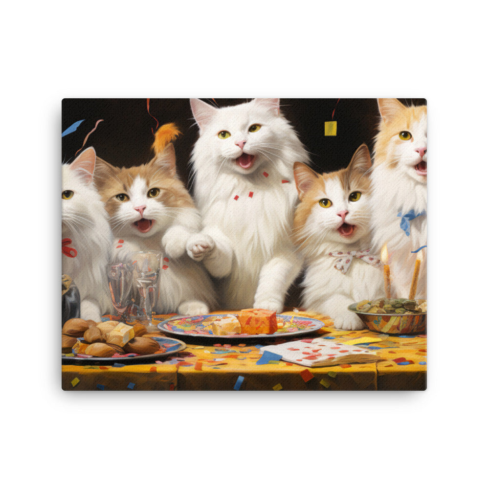 Turkish Van Canvas - PosterfyAI.com