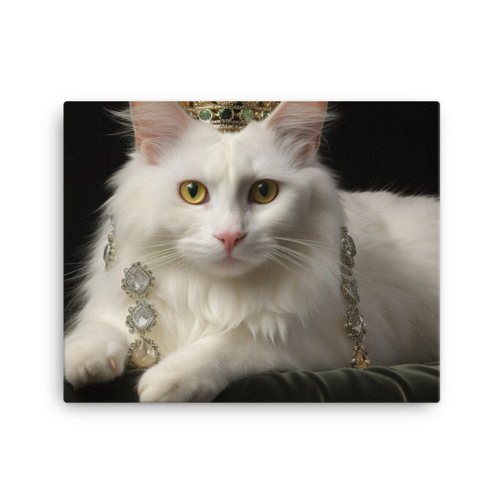 Turkish Van Canvas - PosterfyAI.com