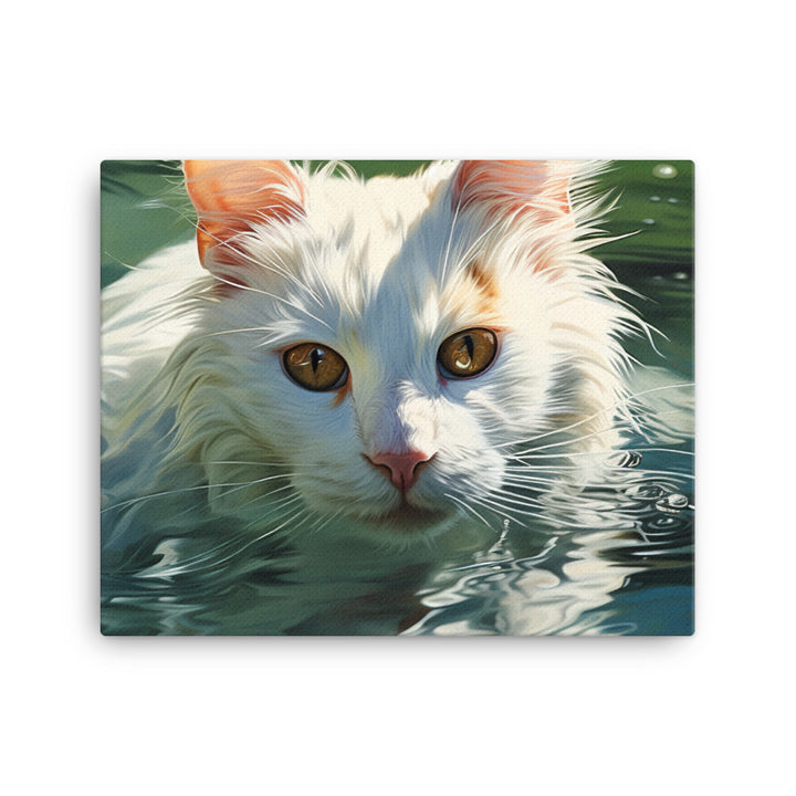 Turkish Van Canvas - PosterfyAI.com