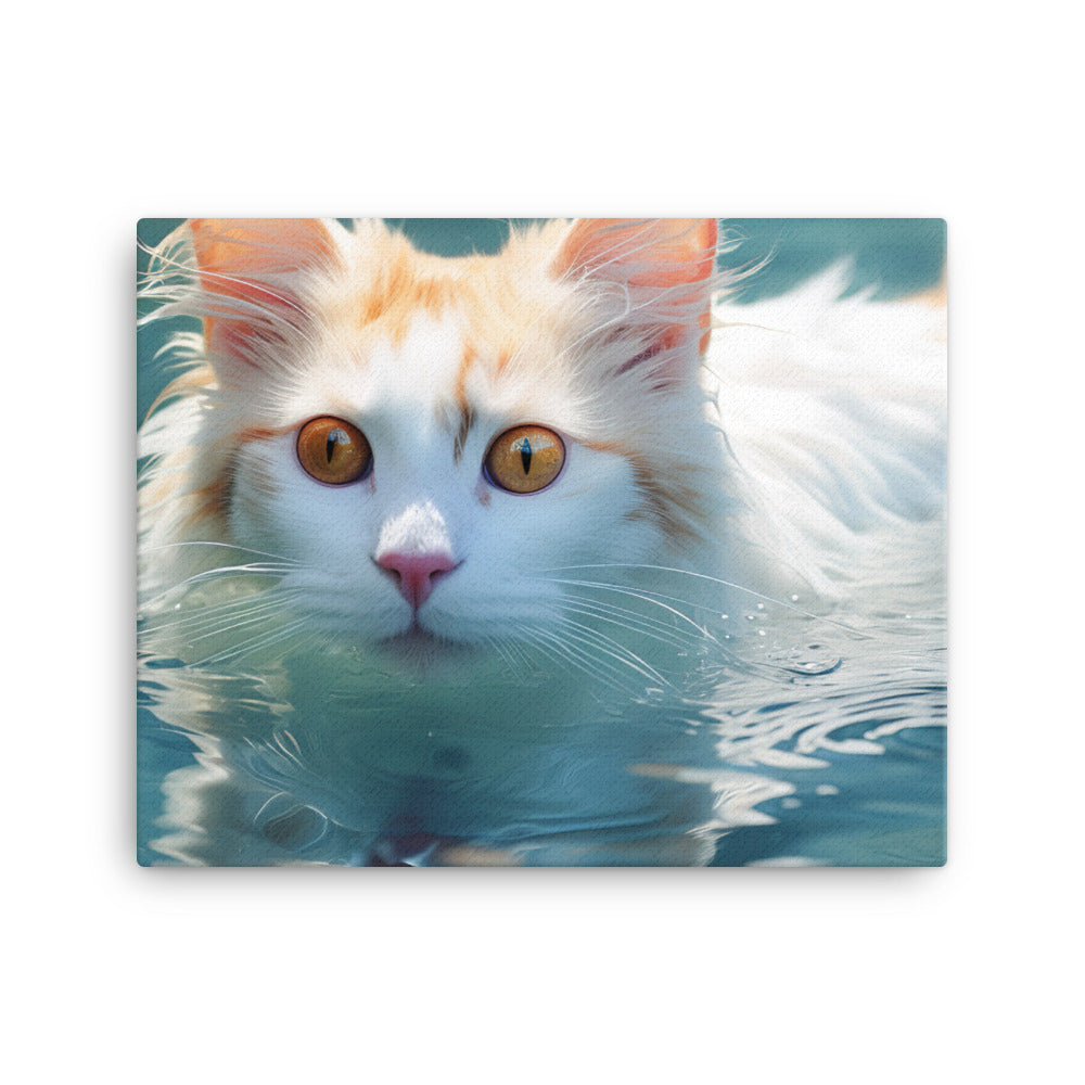 Turkish Van Canvas - PosterfyAI.com