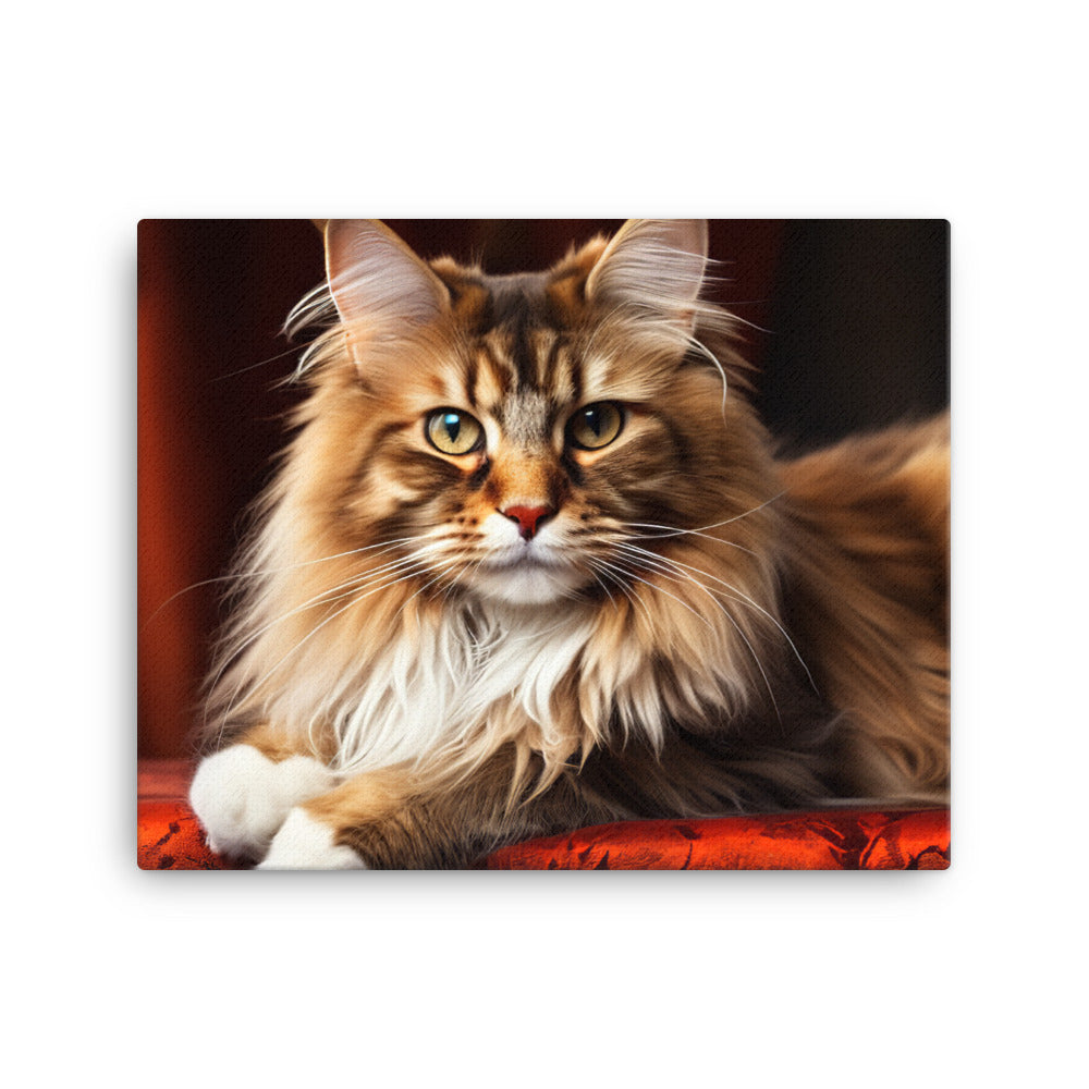 Maine Coon Canvas - PosterfyAI.com