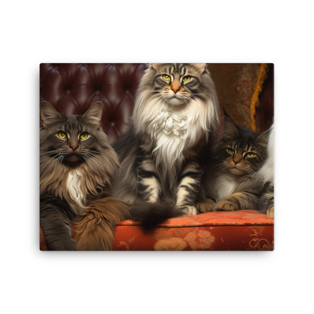 Maine Coon Canvas - PosterfyAI.com