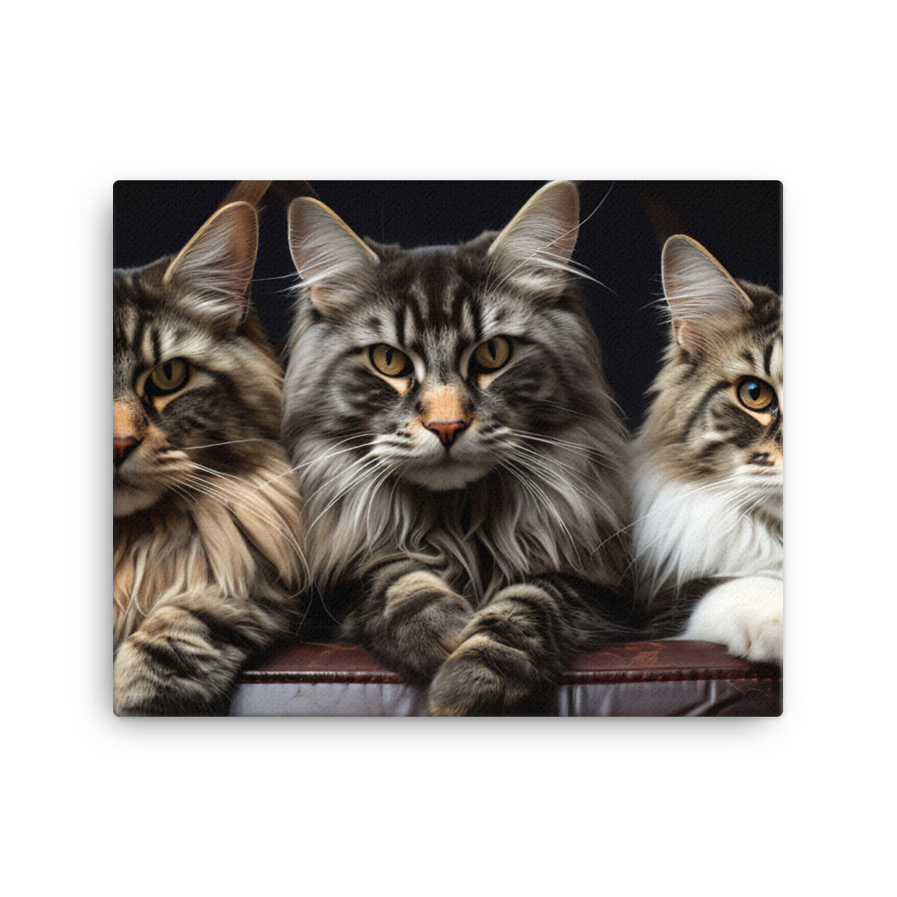 Maine Coon Canvas - PosterfyAI.com