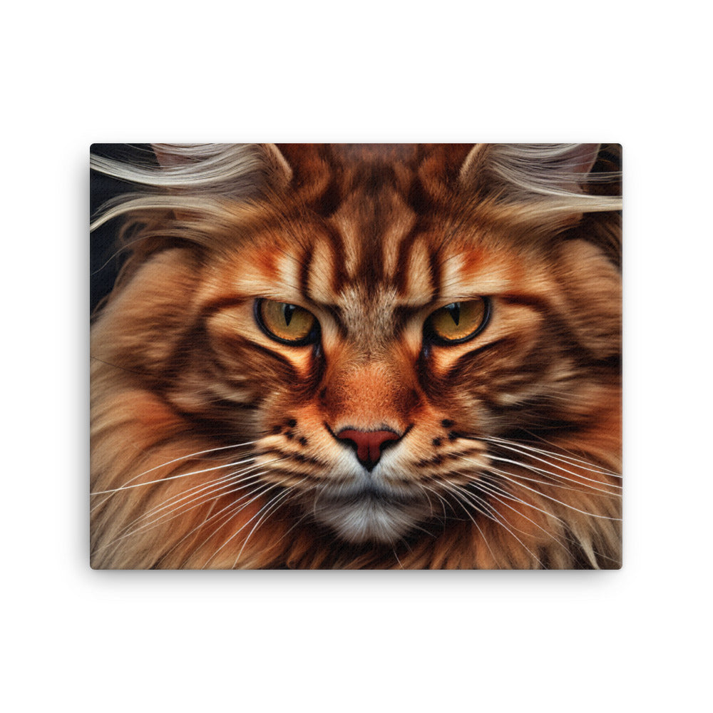 Maine Coon Canvas - PosterfyAI.com