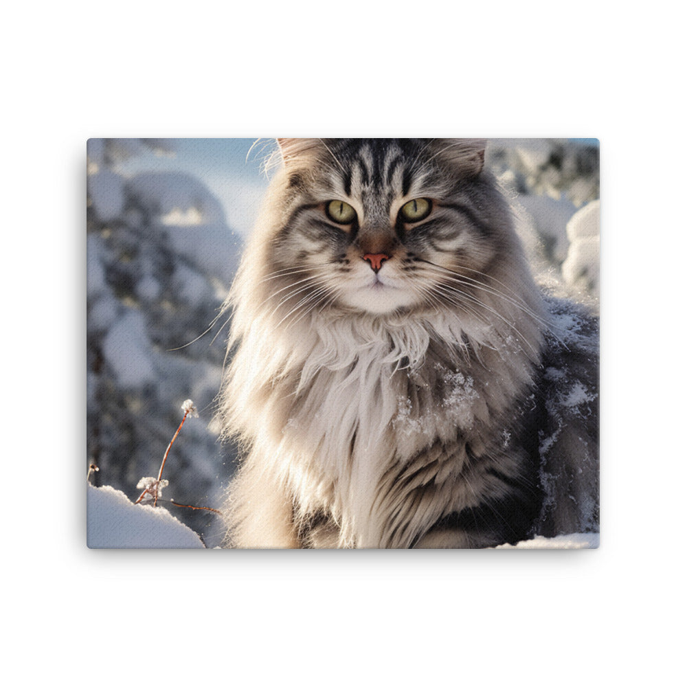 Norwegian Forest Canvas - PosterfyAI.com