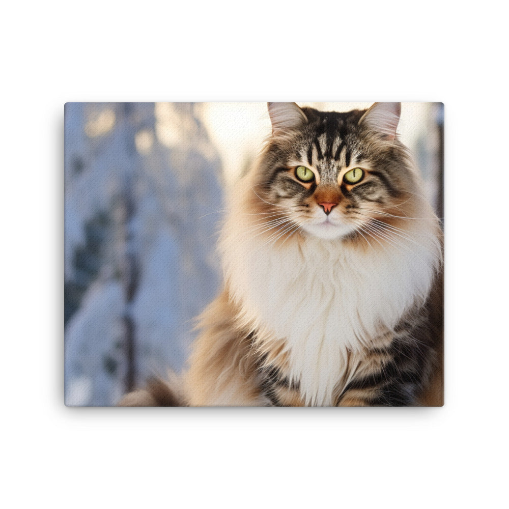 Norwegian Forest Canvas - PosterfyAI.com