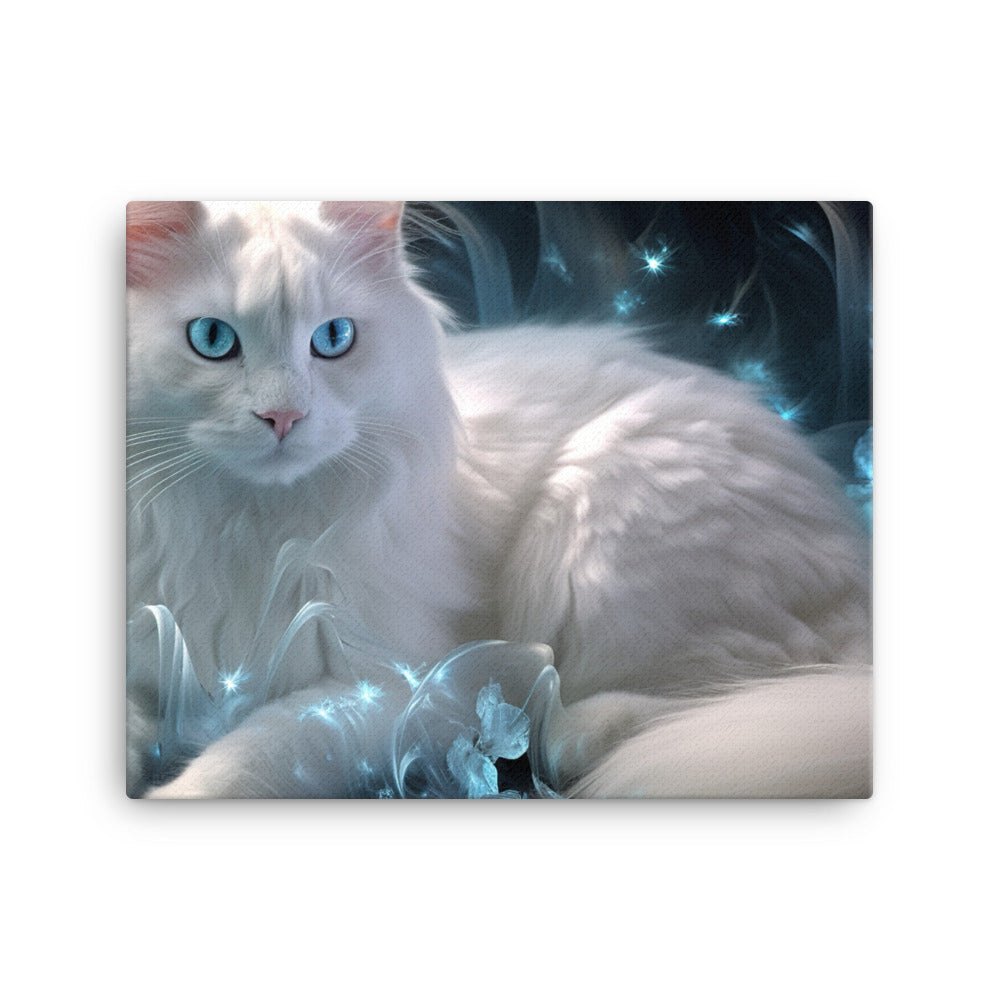 Turkish Angora Canvas - PosterfyAI.com