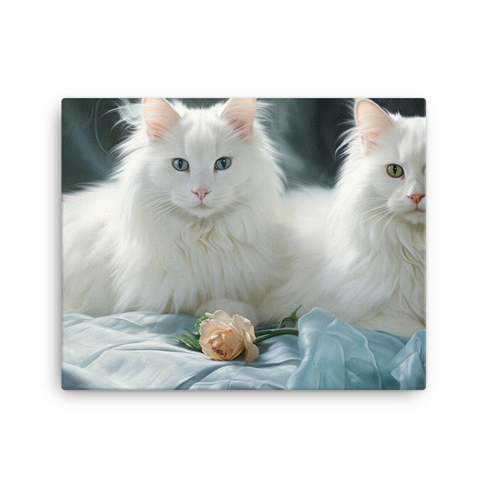 Turkish Angora Canvas - PosterfyAI.com