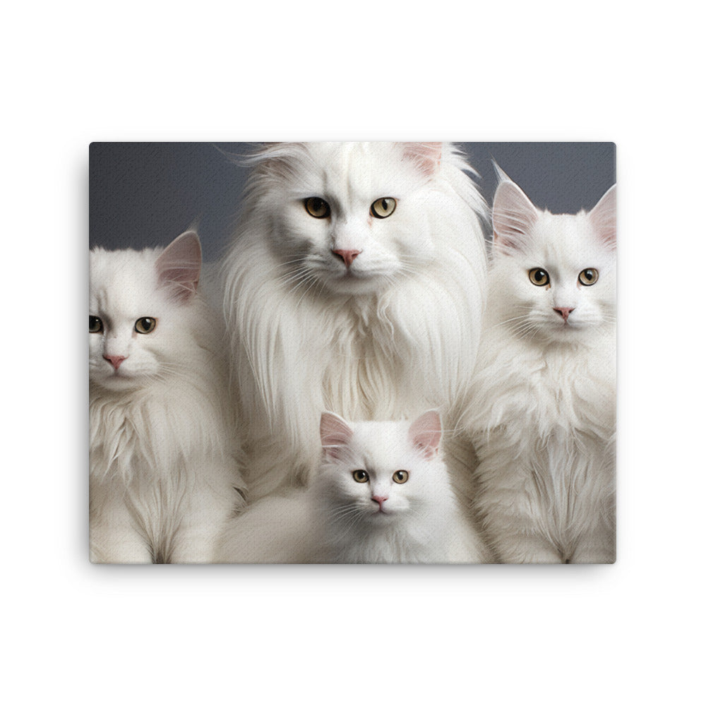 Turkish Angora Canvas - PosterfyAI.com