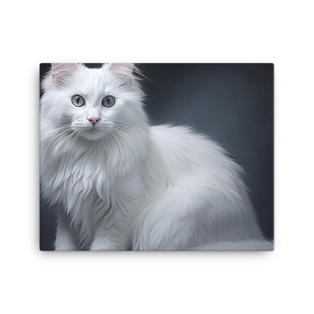 Turkish Angora Canvas - PosterfyAI.com