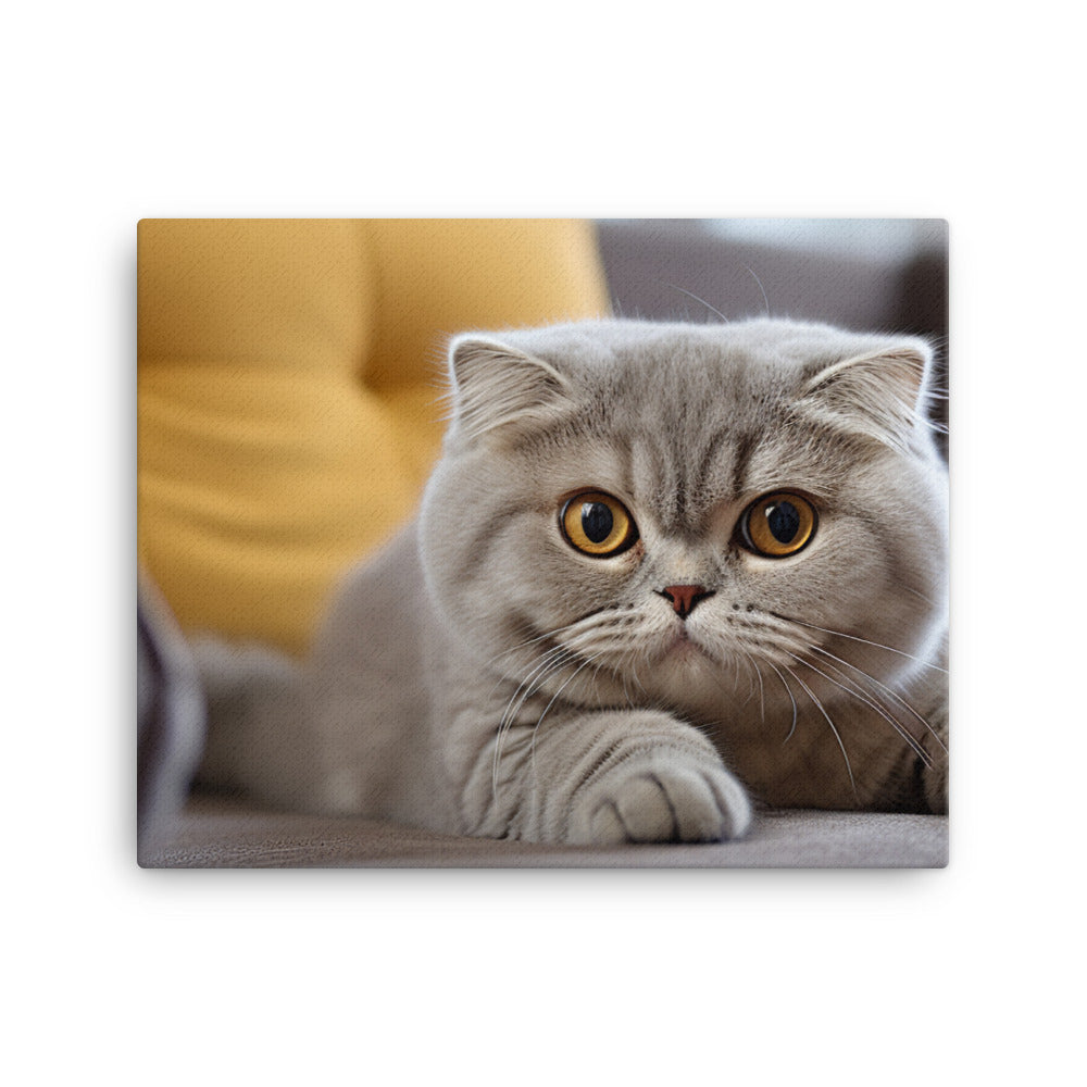 Scottish Fold Canvas - PosterfyAI.com