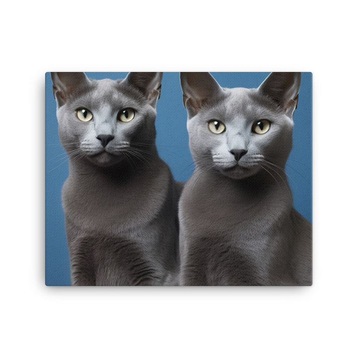 Russian Blue Canvas - PosterfyAI.com