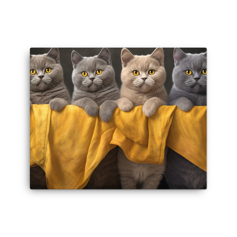 British Shorthair Canvas - PosterfyAI.com