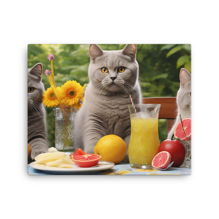 British Shorthair Canvas - PosterfyAI.com