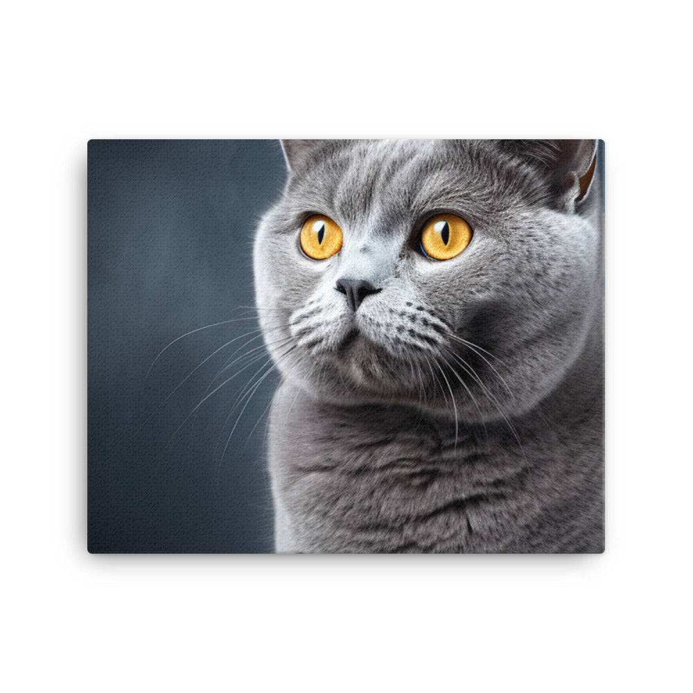 British Shorthair Canvas - PosterfyAI.com