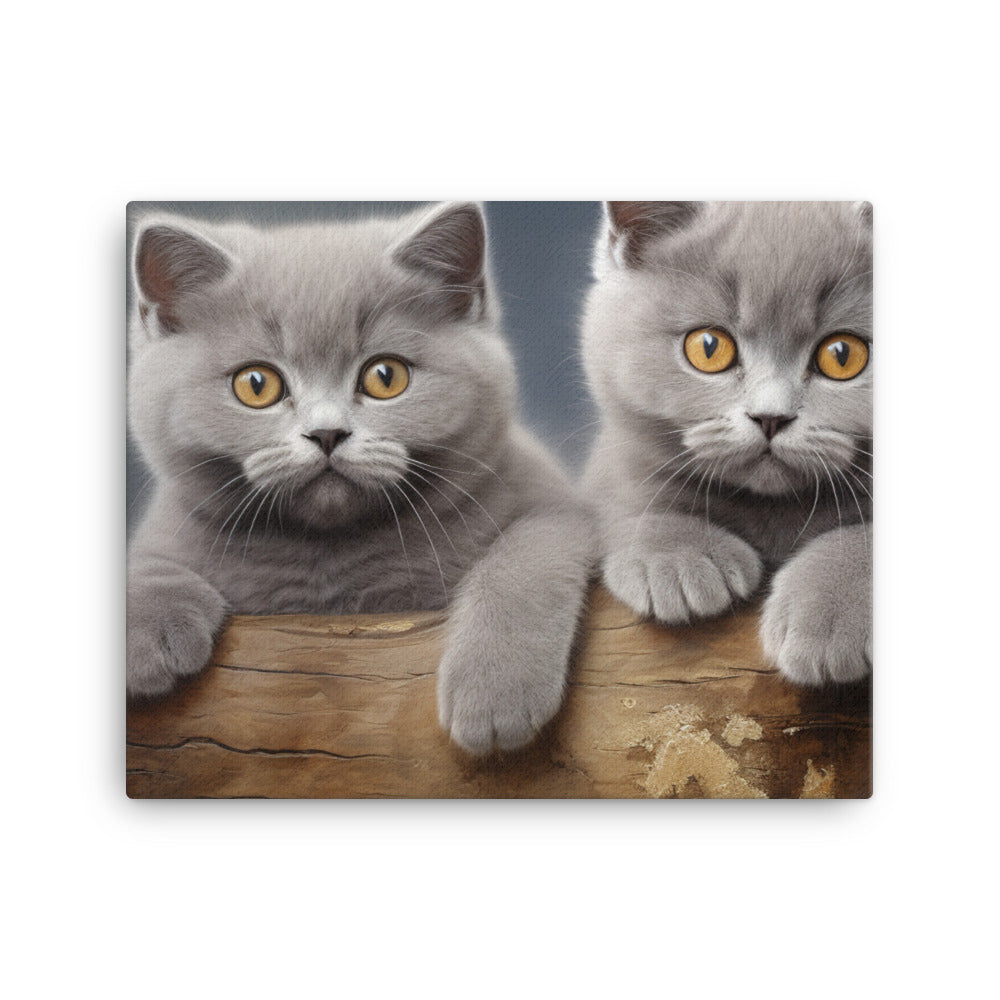 British Shorthair Canvas - PosterfyAI.com