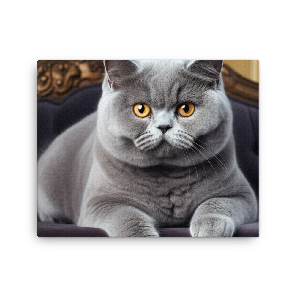 British Shorthair Canvas - PosterfyAI.com