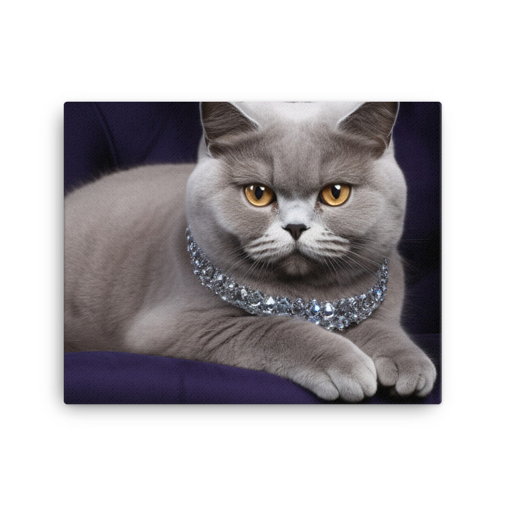 British Shorthair Canvas - PosterfyAI.com