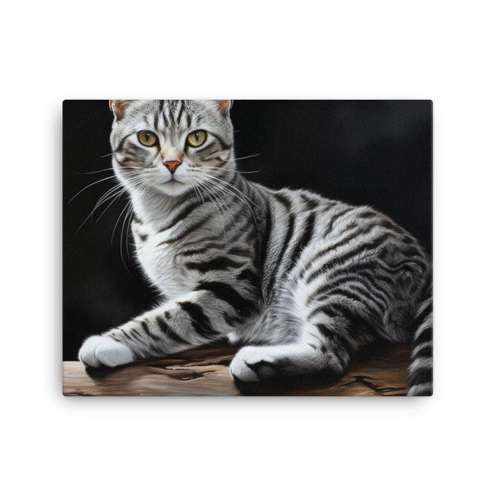 American Shorthair Canvas - PosterfyAI.com