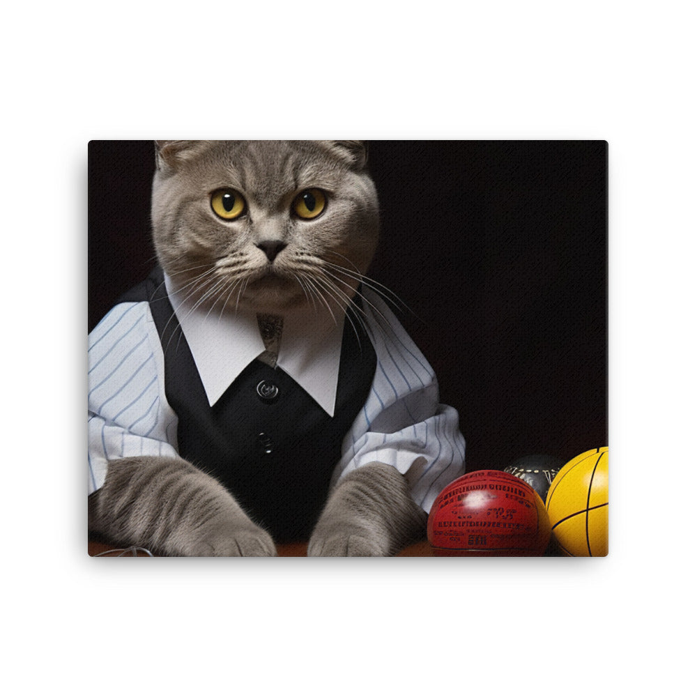 British Shorthair Referee Canvas - PosterfyAI.com