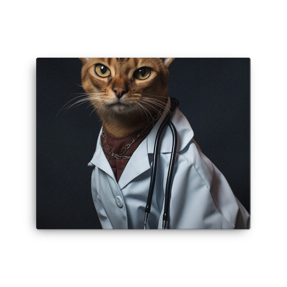 Abyssinian Doctor Canvas - PosterfyAI.com