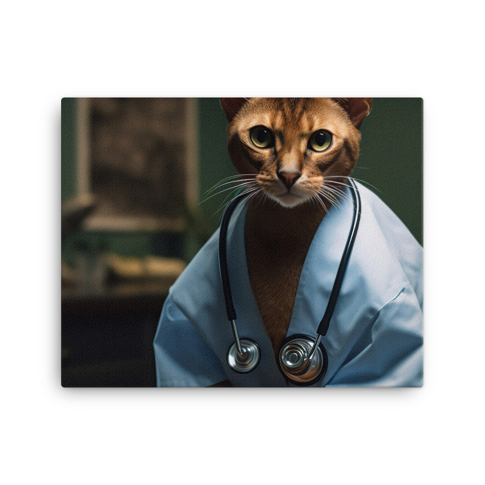 Abyssinian Doctor Canvas - PosterfyAI.com