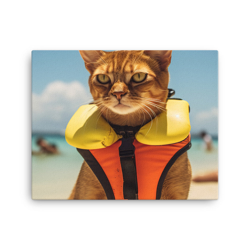 Abyssinian Lifeguard Canvas - PosterfyAI.com