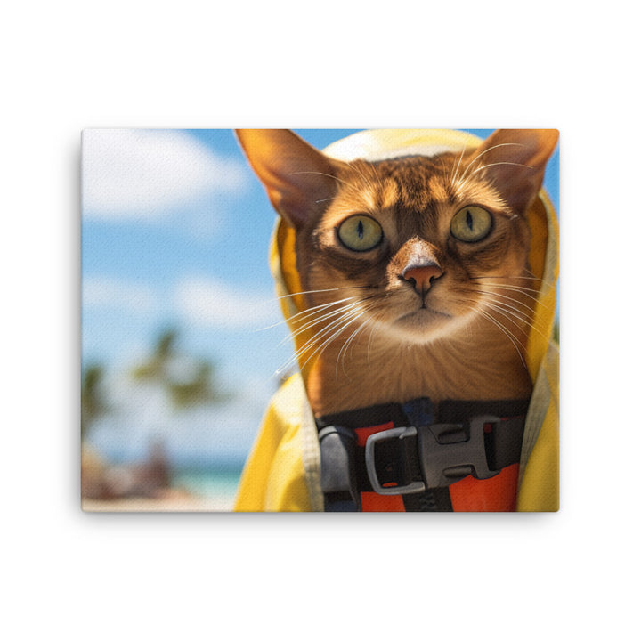 Abyssinian Lifeguard Canvas - PosterfyAI.com