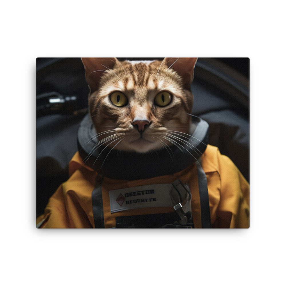 Abyssinian Paramedic Canvas - PosterfyAI.com