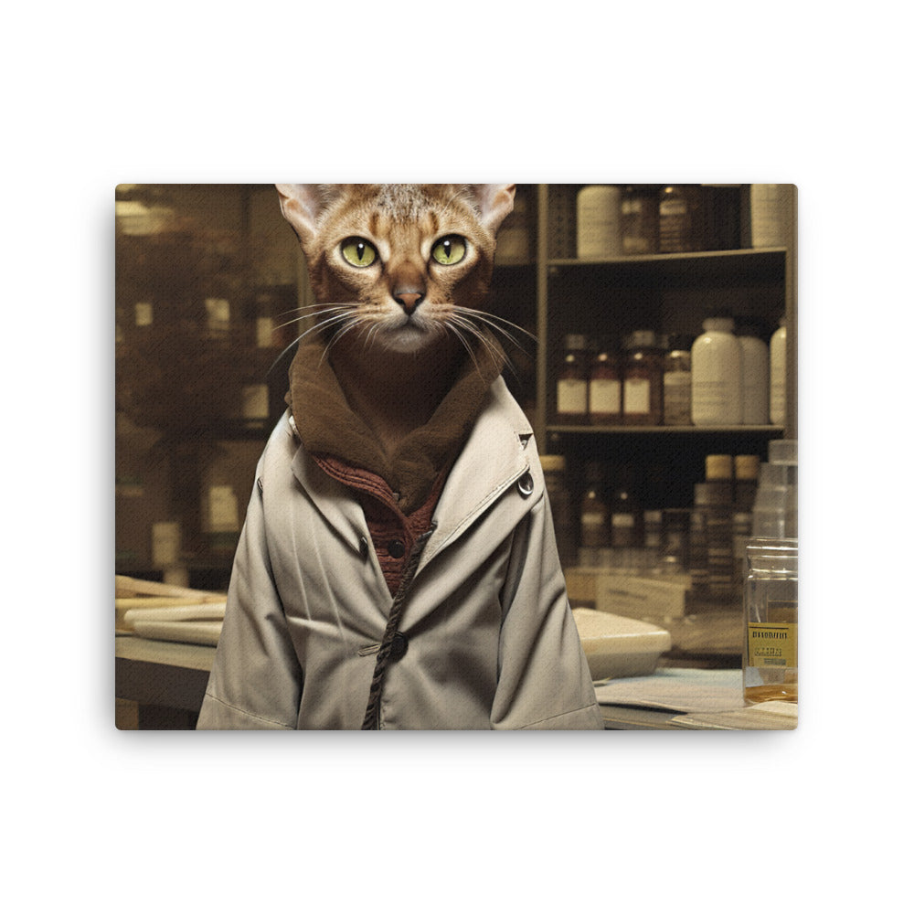 Abyssinian Pharmacist Canvas - PosterfyAI.com