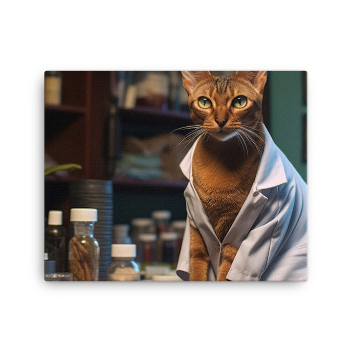 Abyssinian Pharmacist Canvas - PosterfyAI.com