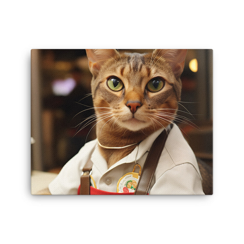 Abyssinian Fast Food Crew Canvas - PosterfyAI.com