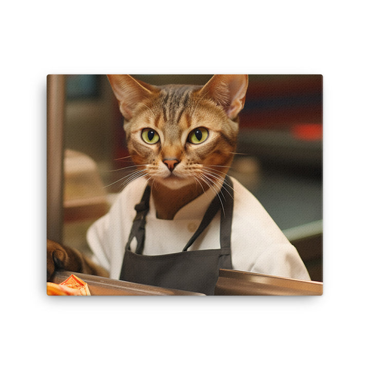 Abyssinian Fast Food Crew Canvas - PosterfyAI.com