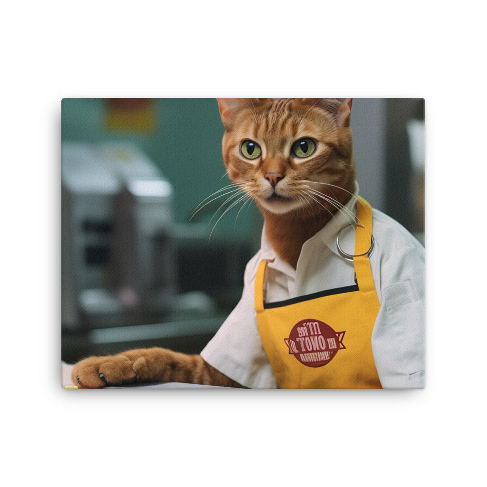 Abyssinian Fast Food Crew Canvas - PosterfyAI.com