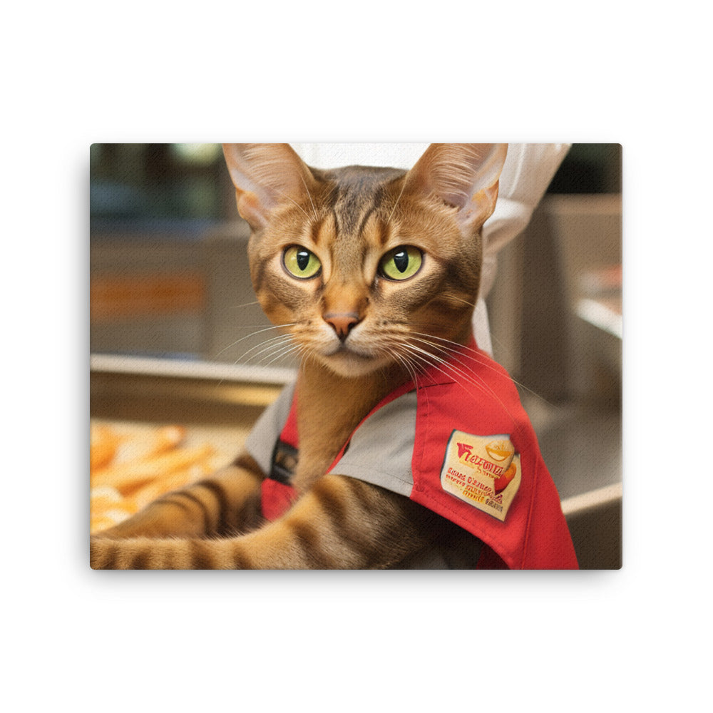 Abyssinian Fast Food Crew Canvas - PosterfyAI.com