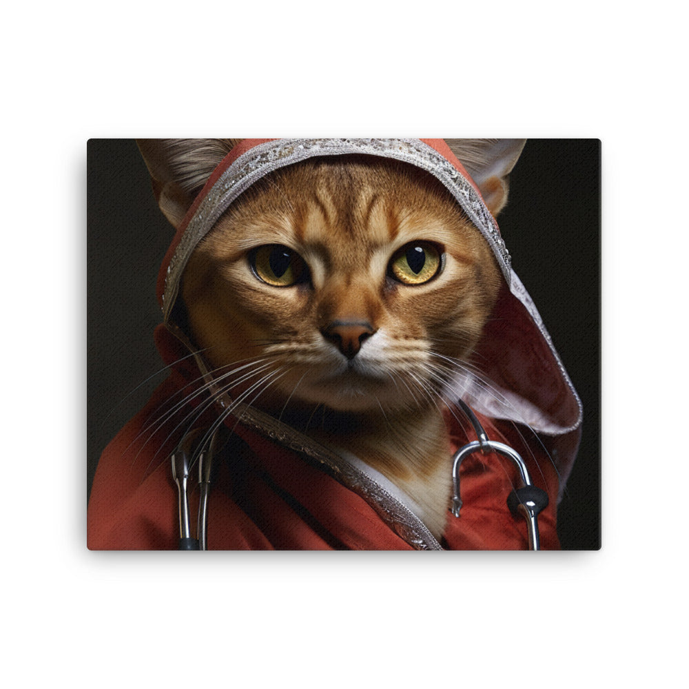 Abyssinian Nurse Canvas - PosterfyAI.com