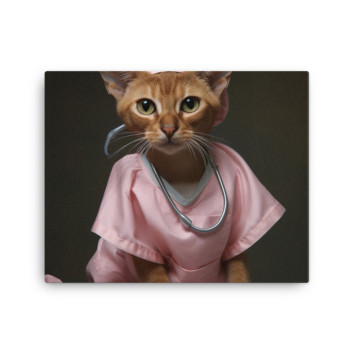 Abyssinian Nurse Canvas - PosterfyAI.com