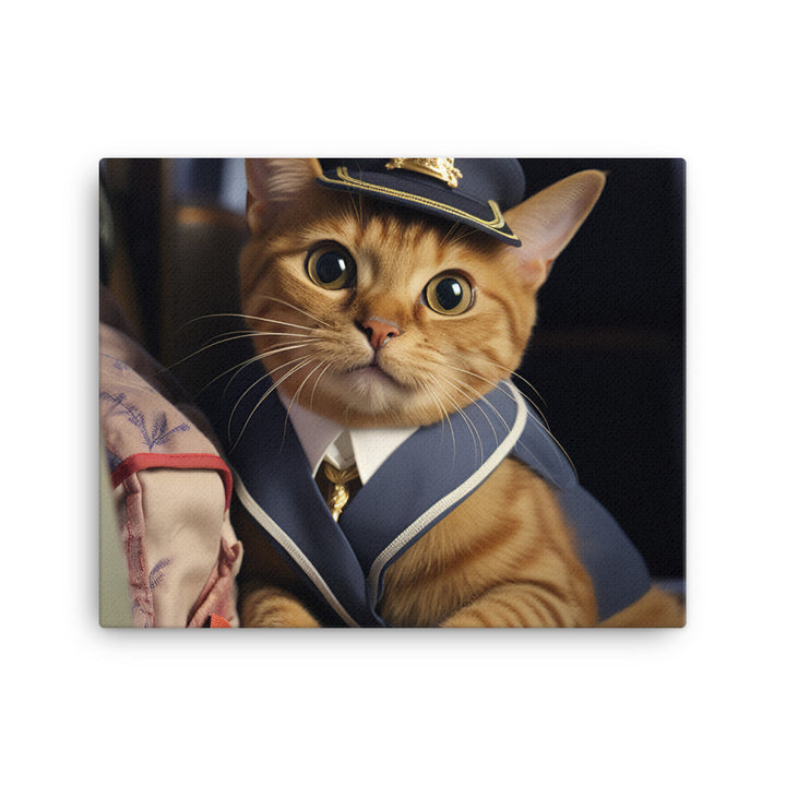 Abyssinian Mail Carrier Canvas - PosterfyAI.com