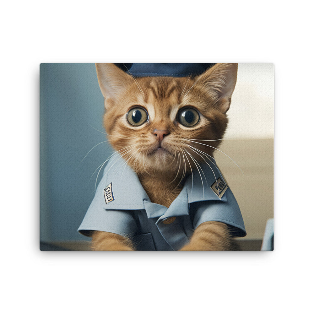 Abyssinian Mail Carrier Canvas - PosterfyAI.com