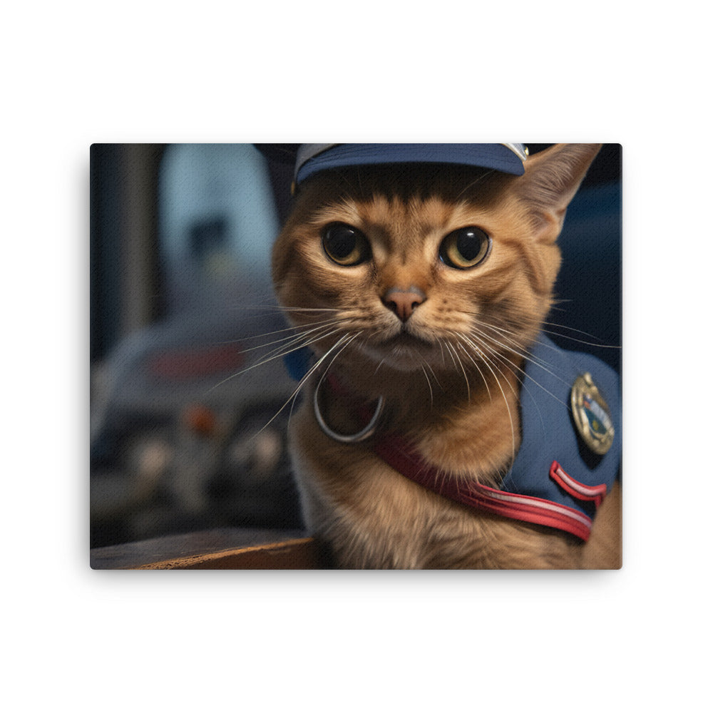 Abyssinian Mail Carrier Canvas - PosterfyAI.com