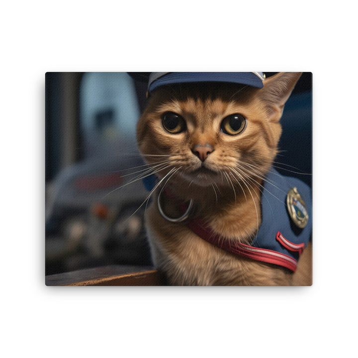 Abyssinian Mail Carrier Canvas - PosterfyAI.com