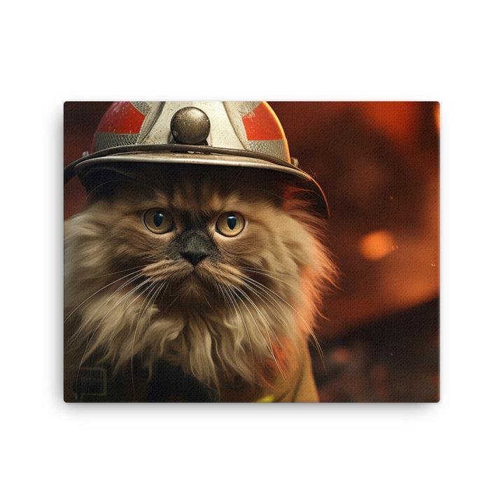 Himalayan Firefighter Canvas - PosterfyAI.com