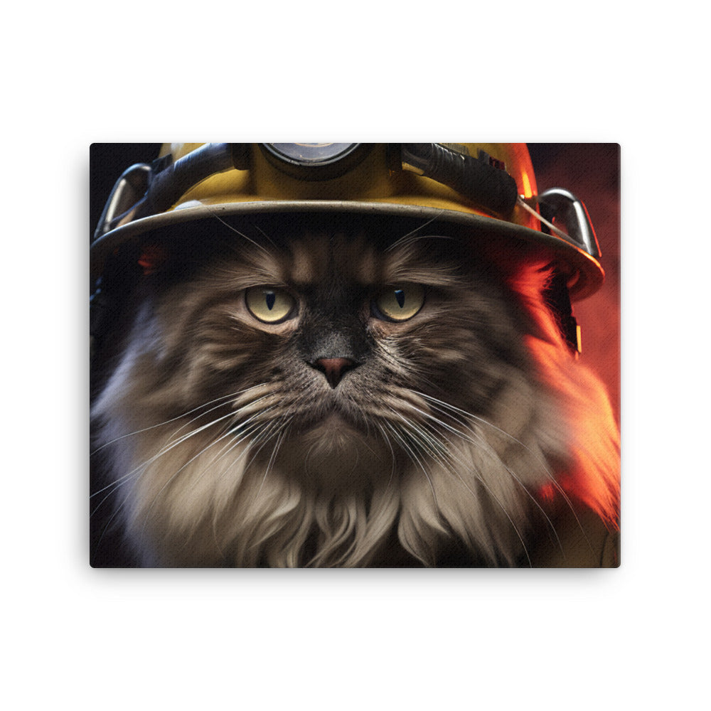 Himalayan Firefighter Canvas - PosterfyAI.com