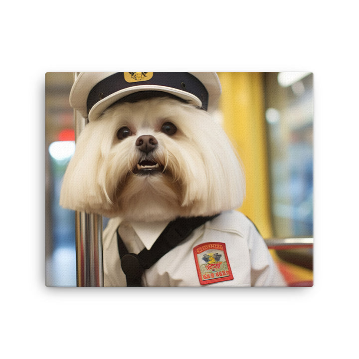 Lhasa Apso Transit Operator Canvas - PosterfyAI.com