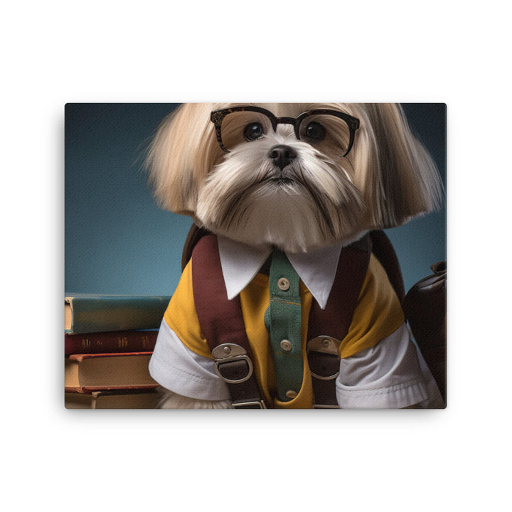 Lhasa Apso Student Canvas - PosterfyAI.com