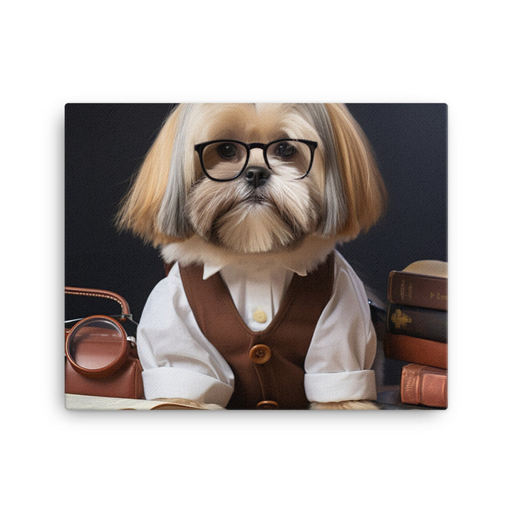 Lhasa Apso Student Canvas - PosterfyAI.com